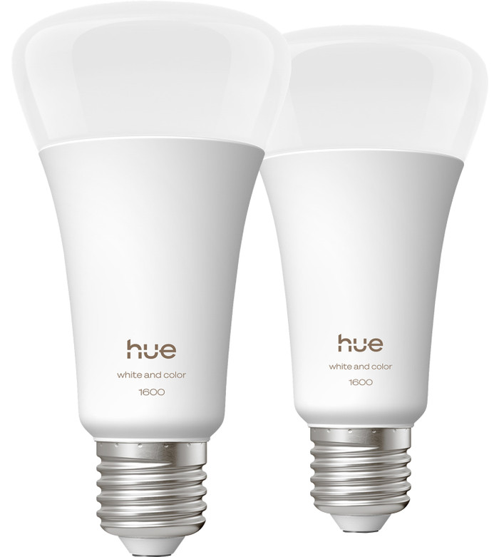Philips Hue A67 White and Color 1600lm E27 Lot de 2 Main Image