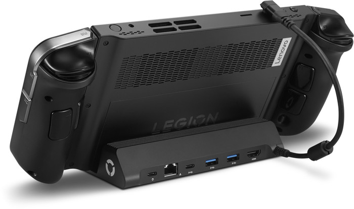 Lenovo Legion Go S USB C Dock product in gebruik