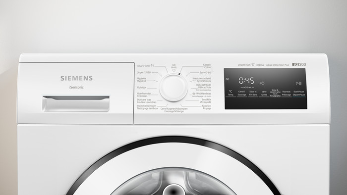 Siemens WM14N27XFG smartFinish détail