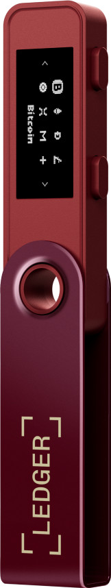 Ledger Nano S Plus Crimson Magenta voorkant