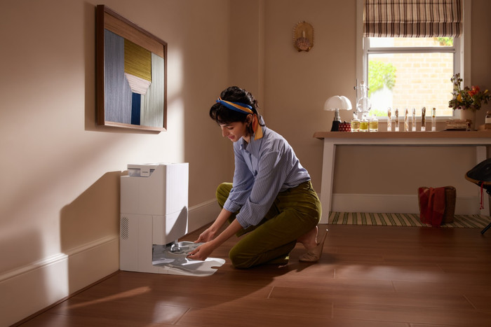 Roborock QR 598 White product in gebruik