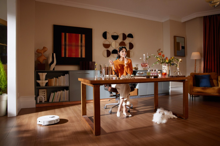 Roborock QR 598 White product in gebruik