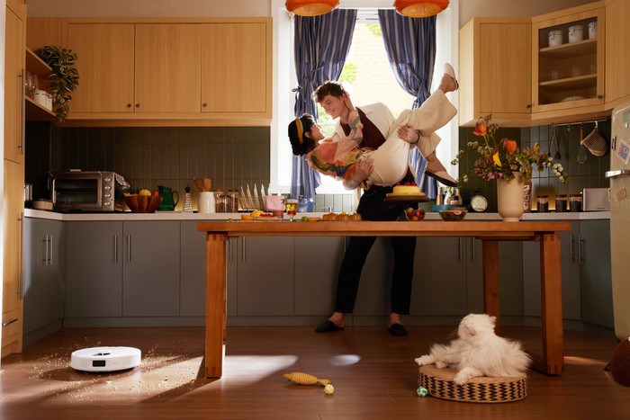 Roborock QR 598 White product in gebruik