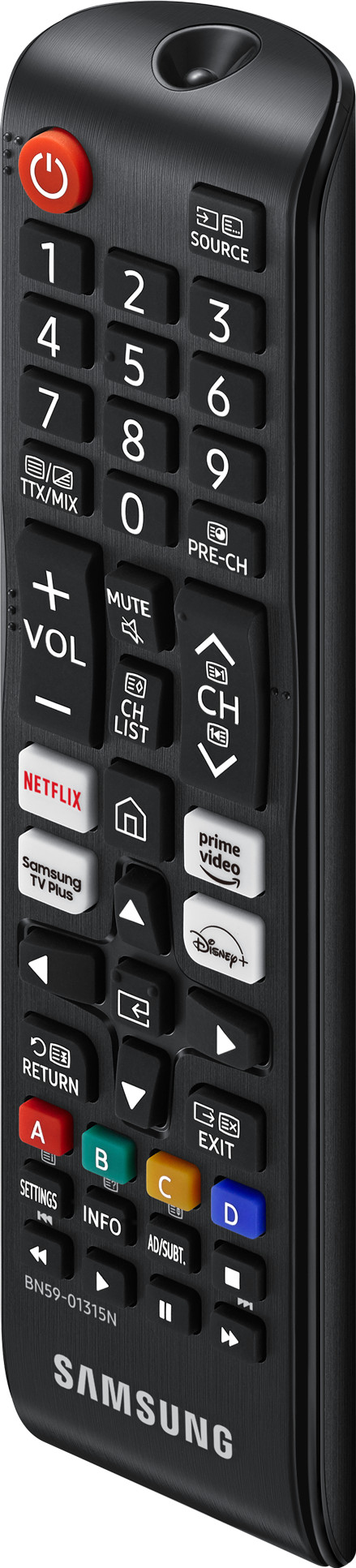 Samsung standaard afstandsbediening rechterkant