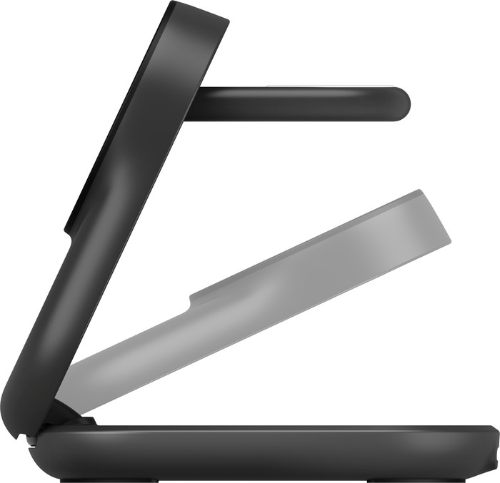 Belkin UltraCharge Chargeur Sans Fil 3-en-1 MagSafe avec Support Qi2 25 W Noir côté droit