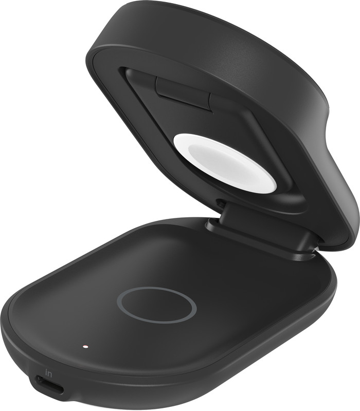 Belkin UltraCharge Chargeur Sans Fil 3-en-1 MagSafe avec Support Qi2 25 W Noir arrière