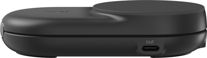 Belkin UltraCharge 2-in-1 MagSafe Wireless Charger with Stand Qi2 25W Black right side