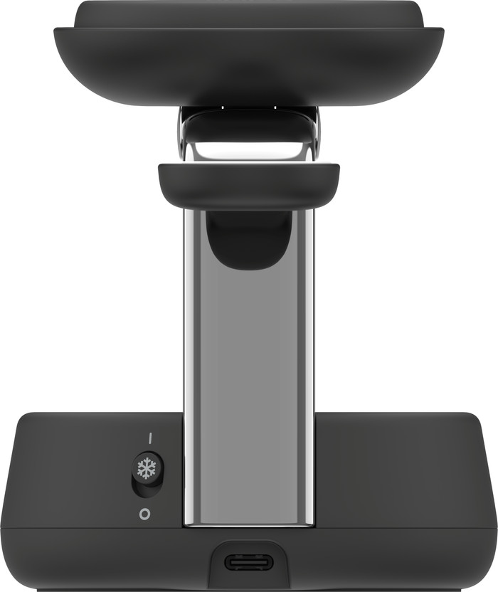 Belkin UltraCharge 3-in-1 MagSafe Wireless Charger with Stand Qi2 25W Black back