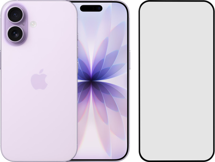 Apple iPhone 17 512 Go Mauve + BlueBuilt Protège-écran Verre Main Image