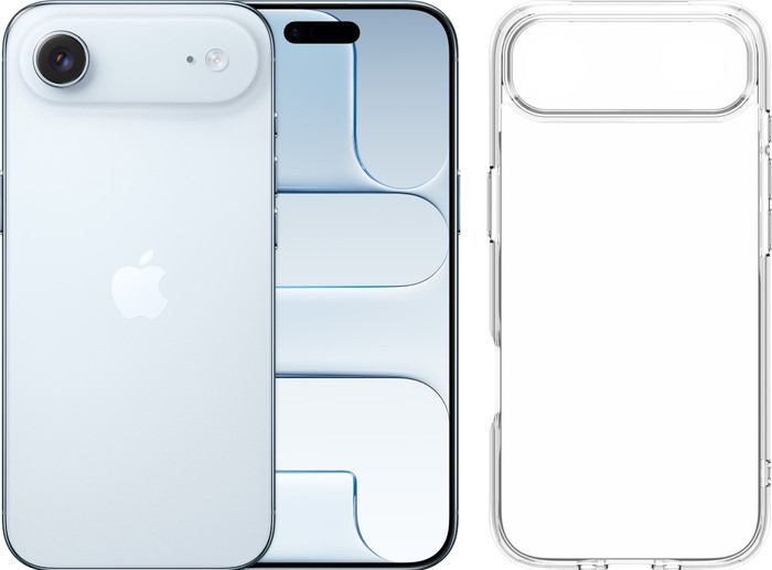 Apple iPhone Air 256GB Blue + BlueBuilt Protective Back Cover Transparent Main Image