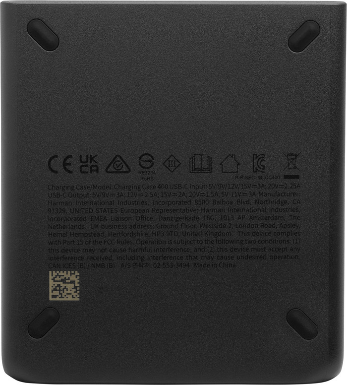 JBL Charging Case 400 dessous