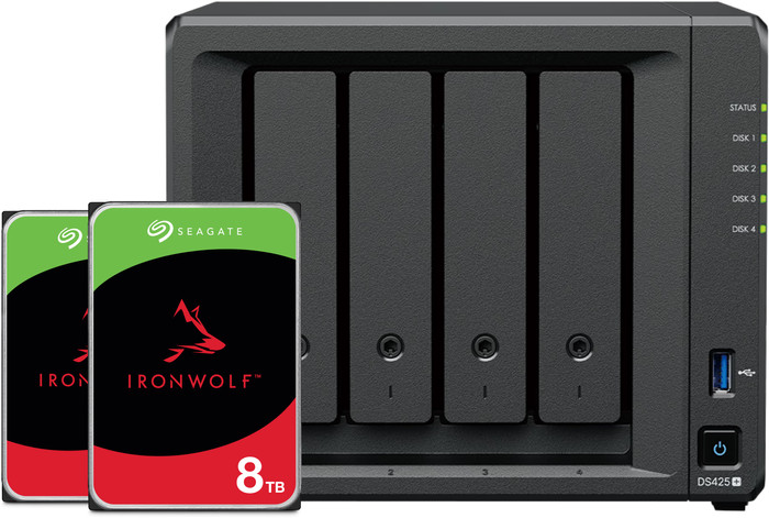 Synology DS425+ + Seagate IronWolf 8TB Duo Pack Main Image