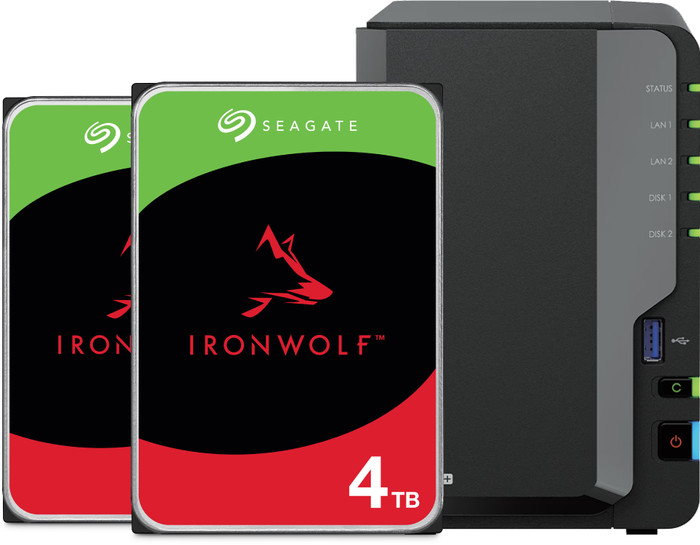 Synology DS225+ + Seagate IronWolf 4TB Duo Pack Main Image
