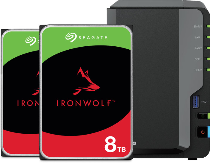 Synology DS225+ + Seagate IronWolf 8 To Lot de 2 Main Image