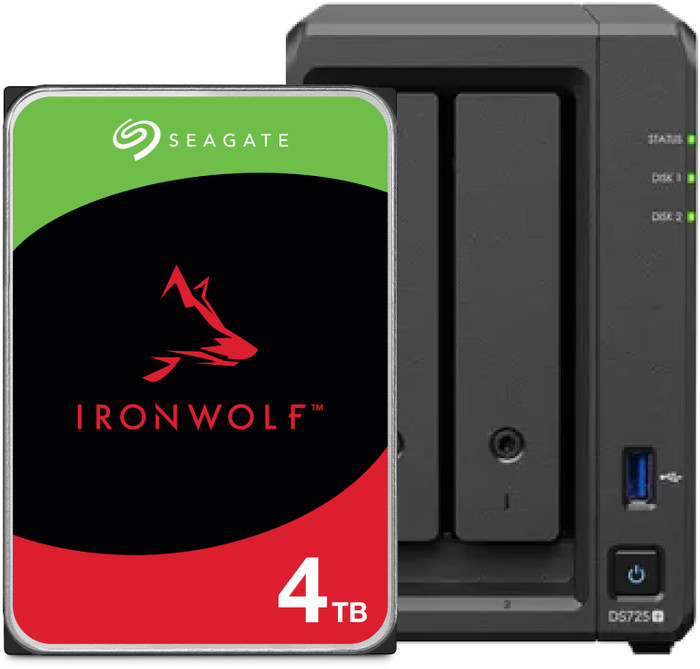 Synology DS725+ + Seagate Ironwolf 4 To Main Image