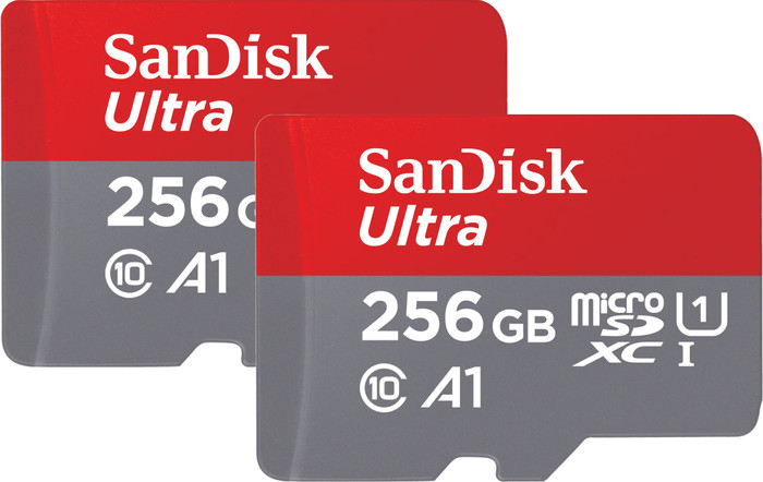 SanDisk MicroSDXC Ultra 256 Go 120 Mo/s Lot de 2 Main Image