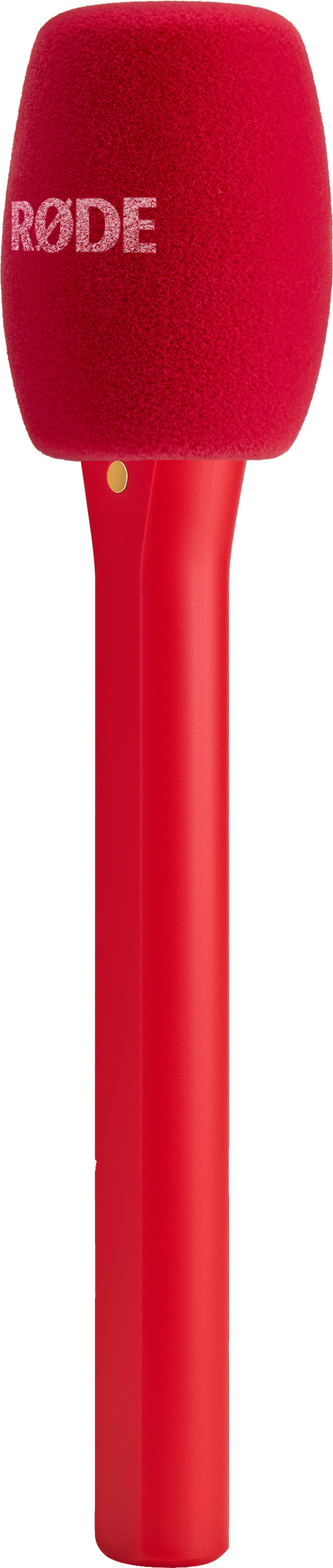 Rode Interview Microphone Rouge côté gauche