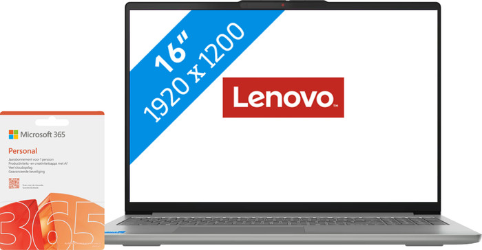 Lenovo IdeaPad Slim 5 16IRH10 83HS0095MB AZERTY + Microsoft 365 Personnel NL 1 An Main Image