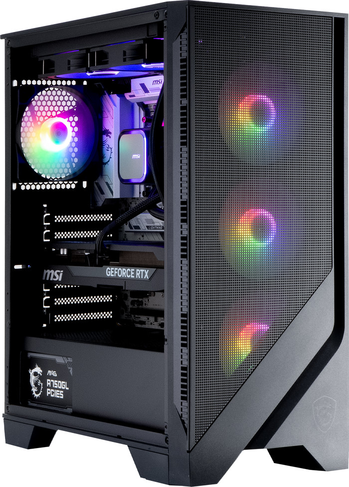 Cobalt x POWERED BY MSI - Tier 2 - RTX 5070 Ti - Ryzen 7 9800X3D - 32GB - 2TB SSD left side