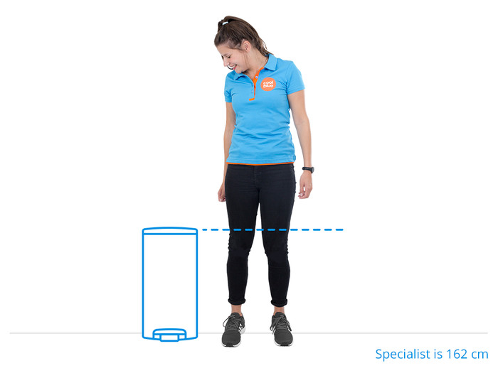 EKO Mirage X Sensor Semi-Round 47 Liter Mat RVS visual Coolblue 1