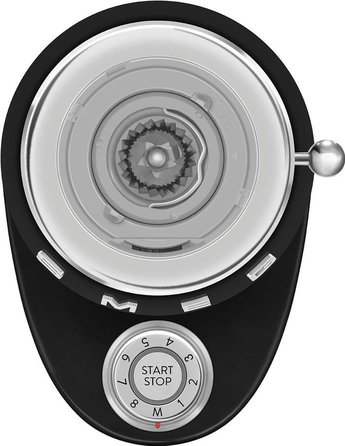 SMEG CGF03BLUE Zwart detail