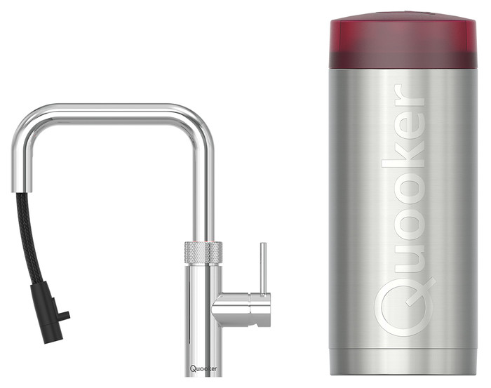 Quooker COMBI+ + Quooker Flex Square Chrome Main Image