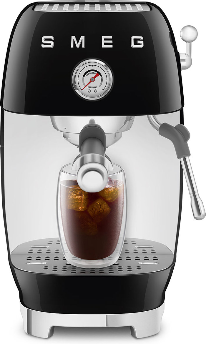 SMEG ECF03BLEU Zwart voorkant