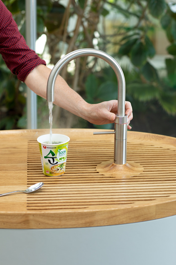 Quooker COMBI+ & Quooker Fusion Round Acier Inoxydable produit à l'usage