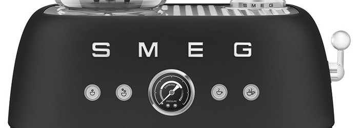 SMEG EGF03BLMEU Mat Zwart detail
