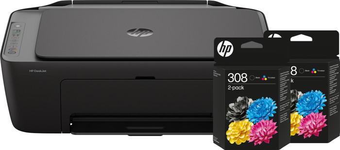 HP DeskJet 2920 All-in-One + 2 zwarte + 2 kleuren cartridges Main Image