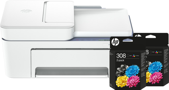 HP DeskJet 4322 All-in-One + 2 zwarte + 2 kleuren cartridges Main Image
