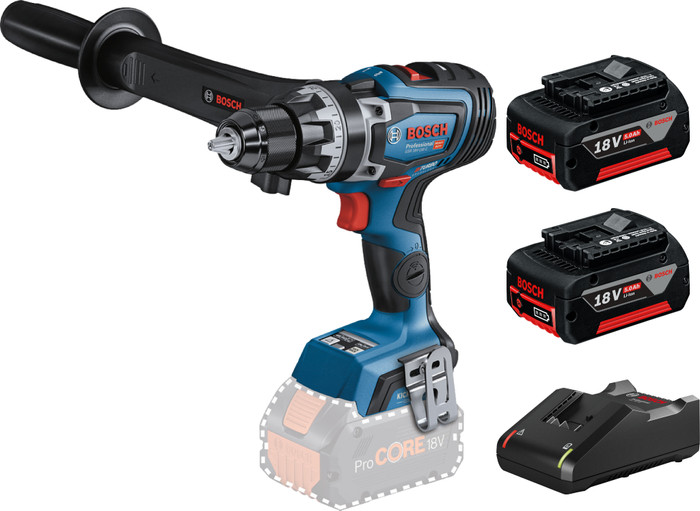 Bosch Professional GSB 18V-150 C BITURBO 5,0 Ah GBA Accu (2x) Starterspakket Main Image