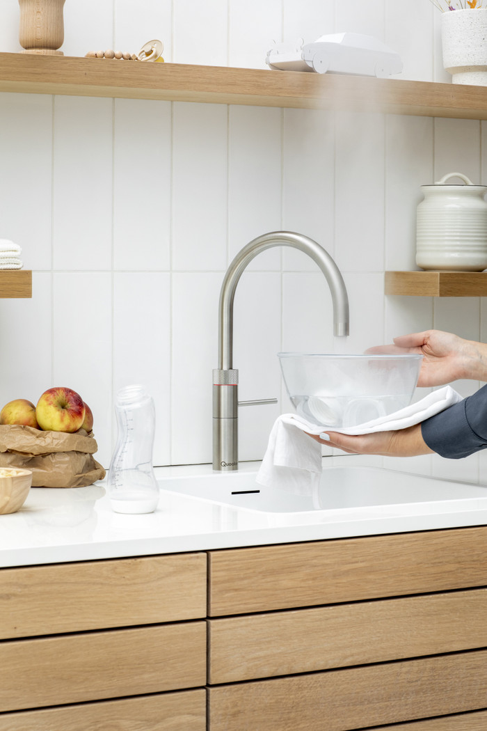 Quooker COMBI & Quooker Fusion Round Acier Inoxydable produit à l'usage