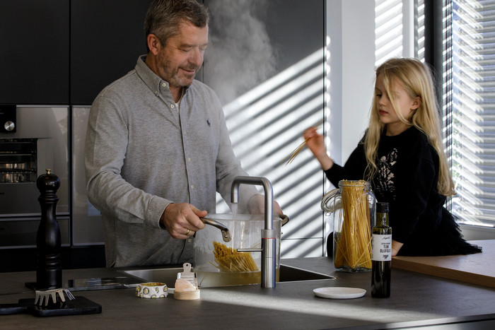 Quooker COMBI & Quooker Fusion Square Acier Inoxydable produit à l'usage