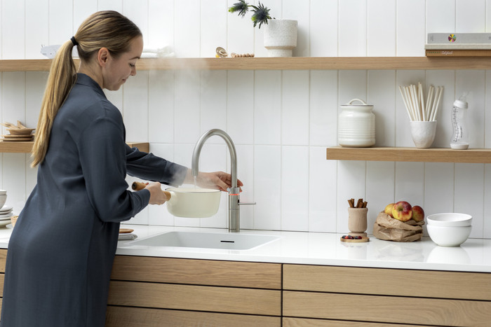 Quooker PRO3 & Quooker Fusion Round Acier Inoxydable produit à l'usage