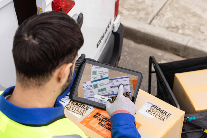 Samsung Galaxy Tab Active5 Pro 10,1 inch 256GB Wifi + 5G product in gebruik