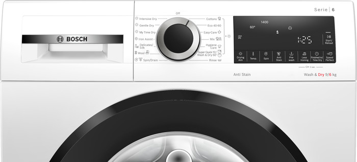 Bosch WNG24401BY - 9/6 kg detail