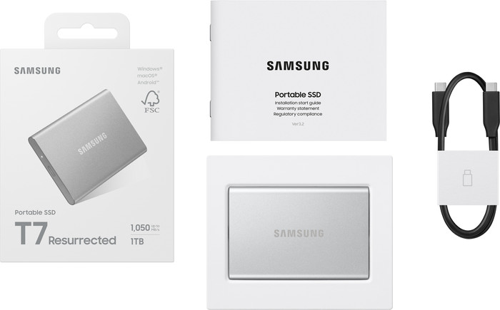 Samsung T7 Resurrected Portable SSD 1TB accessoire