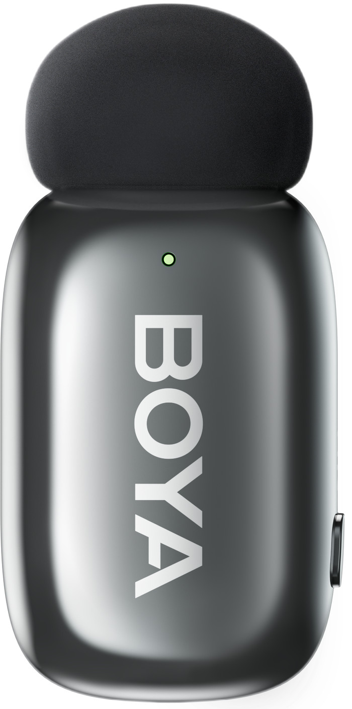 Boya Mini 2 Grijs voor Usb C en Lightning voorkant