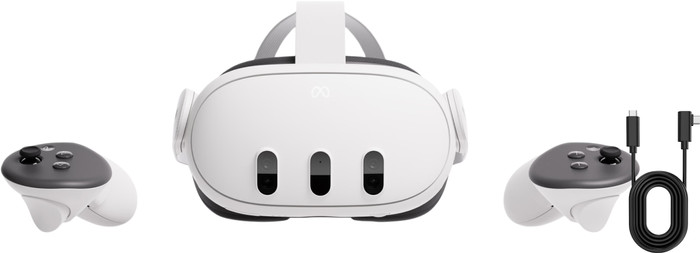 Meta Quest 3 512GB Refurbished + BlueBuilt PC Link Cable Main Image