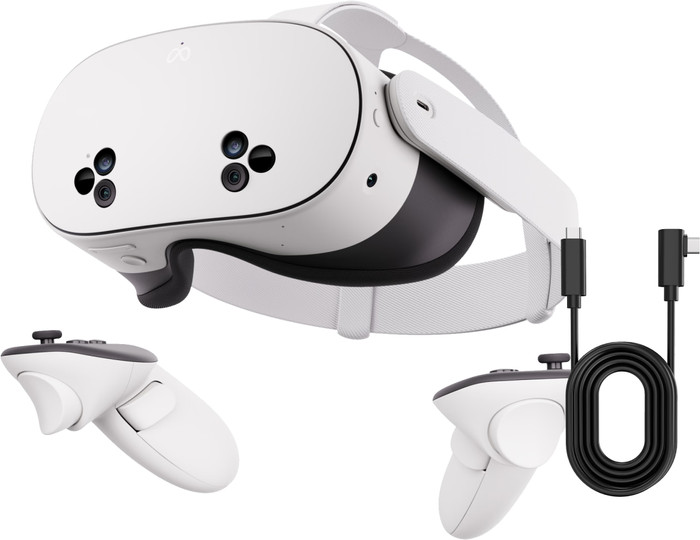 Meta Quest 3S 256 Go Reconditionné + BlueBuilt PC Câble Link Main Image