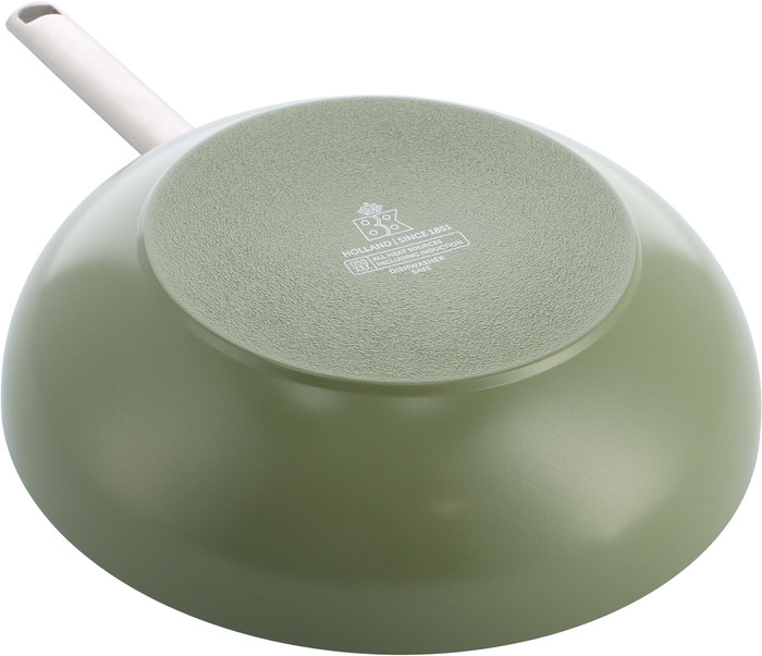 BK Sublime Wok 28 cm Vert Olive dessous