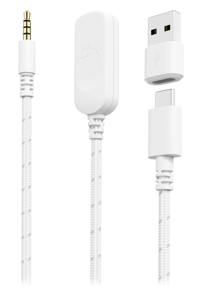 HyperX Cloud III Wired Gaming Headset - Wit (PC, PS5, Xbox Series X/S) detail