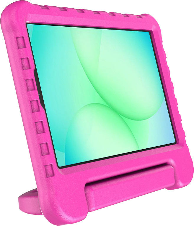 BlueBuilt Samsung Galaxy Tab A11 Kids Cover Roze linkerkant