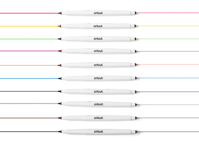 Cricut Explore/Maker Dual-Sided Markers Ultimate 20-pack product in gebruik