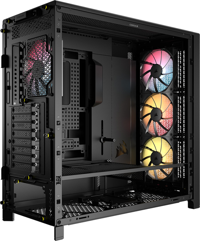 CORSAIR FRAME 5000D RS ARGB Zwart achterkant