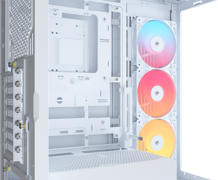 CORSAIR FRAME 4500X RS-R ARGB Wit linkerkant