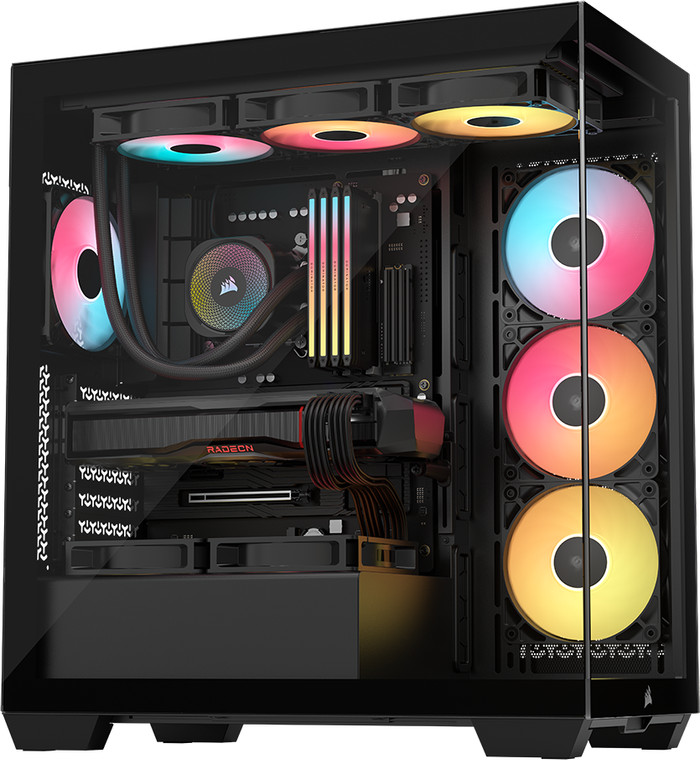 CORSAIR 3500X RS-R ARGB Zwart product in gebruik
