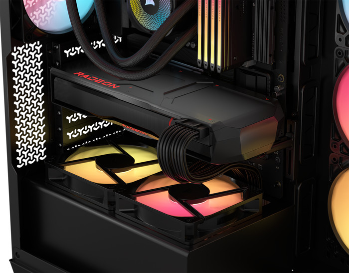 CORSAIR 3500X RS-R ARGB Zwart product in gebruik