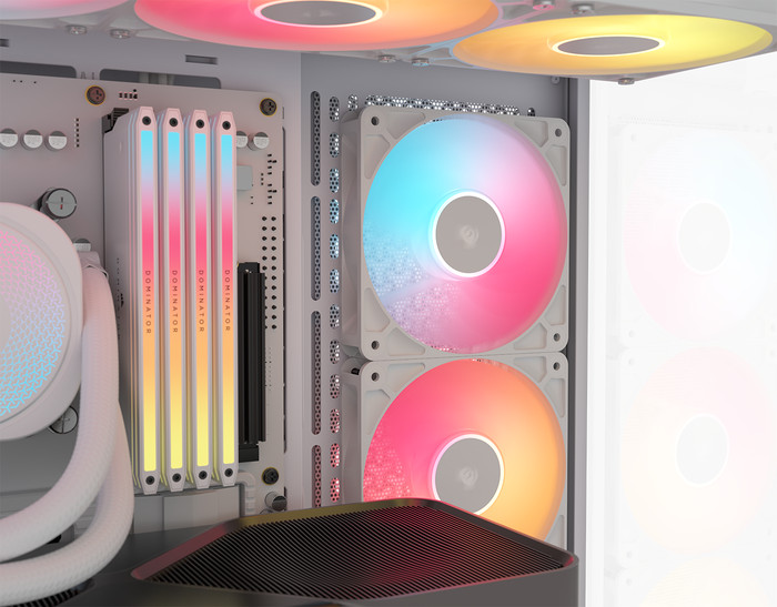 CORSAIR 3500X RS-R ARGB Wit product in gebruik